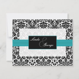 tarjetas rsvp en blanco, negro y blanco