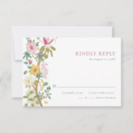 Tarjetas RSVP Floral Vintage