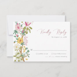 Tarjetas RSVP Floral Vintage