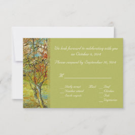 Tarjetas RSVP floral vintage. Para la primavera, l