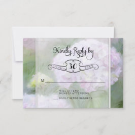 Tarjetas RSVP Hydrangea Garden Flores Tipografía