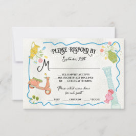 Tarjetas RSVP italianas griegas griegas de la regi