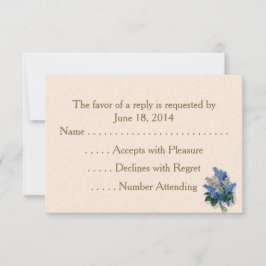 Tarjetas RSVP Lilacs Vintage