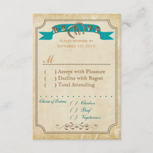 Tarjetas RSVP occidentales