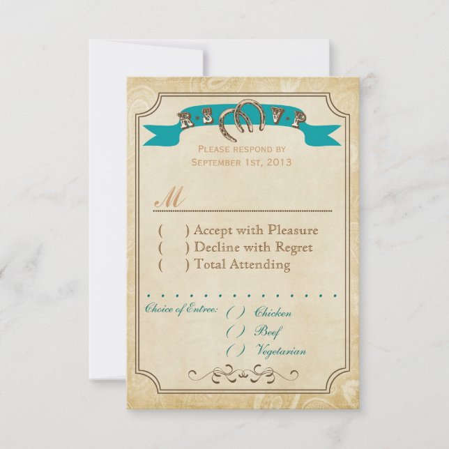 Tarjetas RSVP occidentales (Anverso)