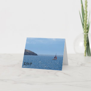 Tarjetas RSVP para barcos de vela