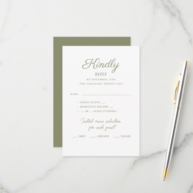 Tarjetas RSVP para boda. (Anverso/Reverso In Situ)