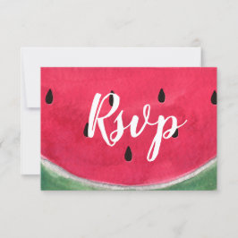 Tarjetas RSVP Para Boda De Verano Con sandía