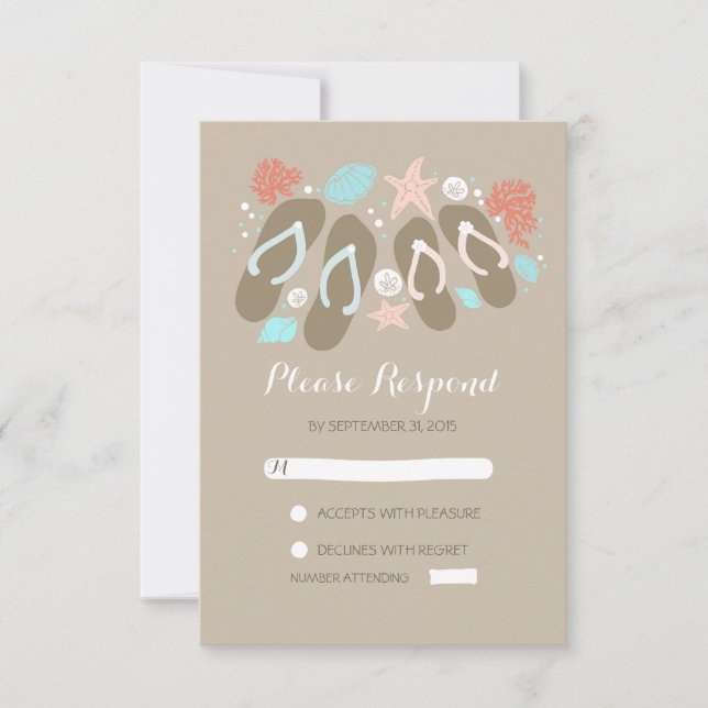 tarjetas RSVP para bodas de boda (Anverso)
