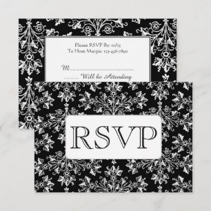 Tarjetas RSVP para Personalizado de patrones flora