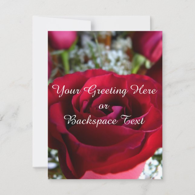 Tarjetas RSVP para Rosas personalizados de invitac (Anverso)