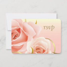 Tarjetas RSVP Personalizado de diseño elegante ros