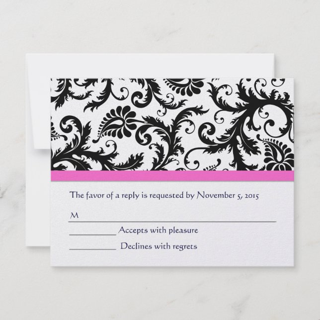 Tarjetas RSVP-Requiere las invitaciones de 5 x 7 t (Anverso)