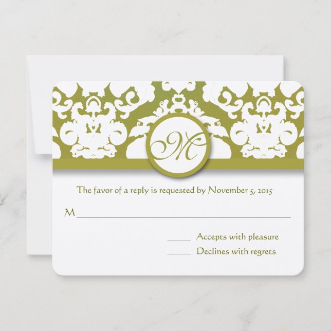 Tarjetas RSVP-Requiere las invitaciones de 5 x 7 t (Anverso)