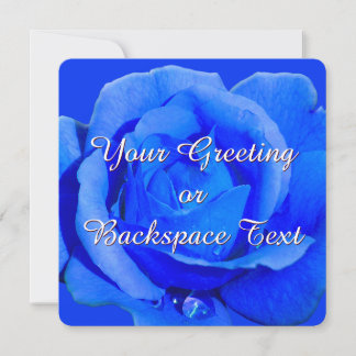 Tarjetas RSVP Rosa azul personalizadas invitacione