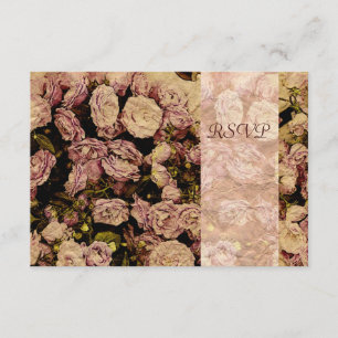 Tarjetas RSVP rosa de Victoria