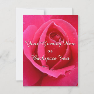 Tarjetas RSVP rosa rosado personalizadas para invi