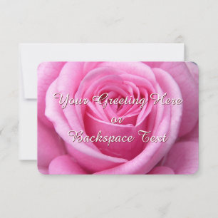 Tarjetas RSVP rosa rosado personalizadas para invi