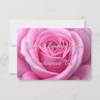 Tarjetas RSVP rosa rosado personalizadas para invi