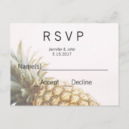 Tarjetas RSVP Tropical Pineapple