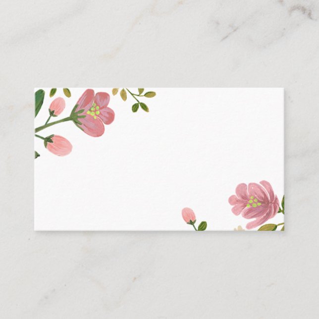 Tarjetas Rubor Bouquet Boda Place 100 pk (Anverso)