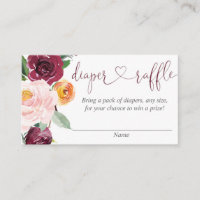 Tarjetas Rubor color burdeos rosa de otoño con rif