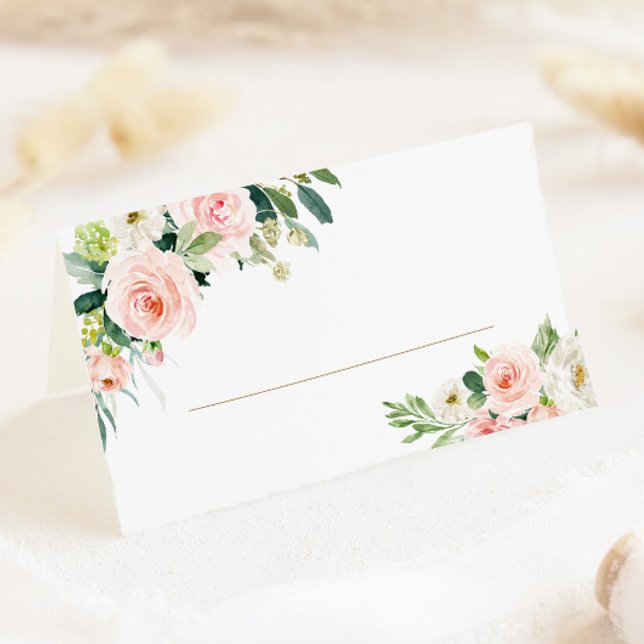 Tarjetas Rubor Floral Boda Table Place (Subido por el creador)