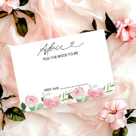 Tarjetas Rubor Floral Bridal Shower Advance
