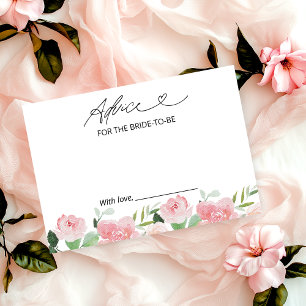 Tarjetas Rubor Floral Bridal Shower Advance