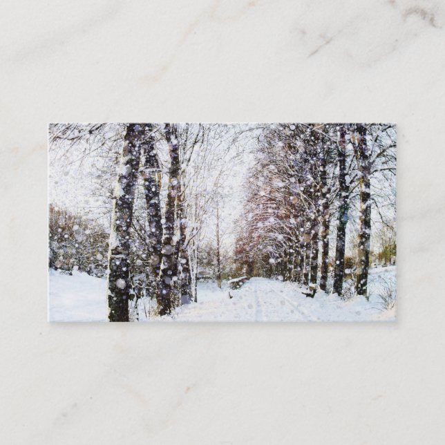Tarjetas rurales de la foto del paisaje de la (Anverso)