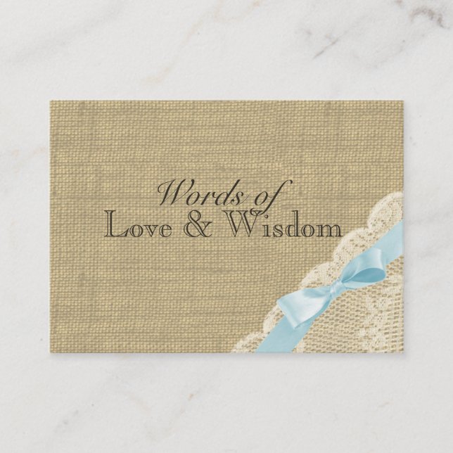 Tarjetas Rustic Baby Blue Shower (Anverso)