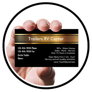 Tarjetas RV Trailer Business