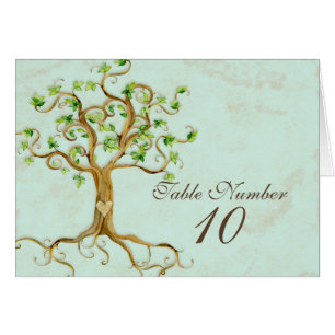 Tarjetas sabias Antiqued raíces del número de la