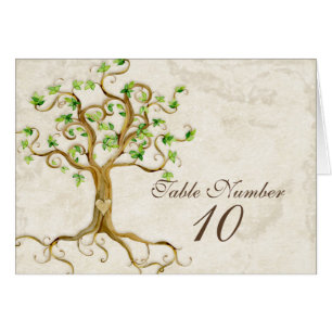 Tarjetas sabias Antiqued raíces del número de la