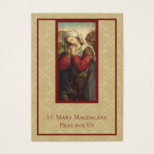 Tarjetas Sagradas Católicas de Sta. María Magdalen