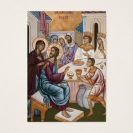 Tarjetas sagradas de boda de rito oriental ortodox