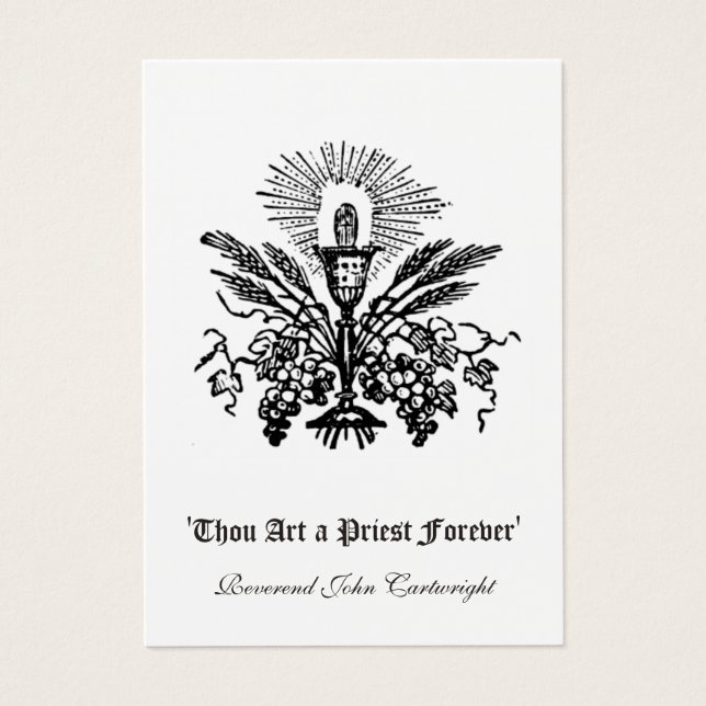 TARJETAS SAGRADAS DE ORDENACIÓN DE ANIVERSARIOS SA (Frente)