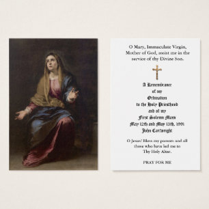 TARJETAS SAGRADAS PARA ANIVERSARIOS DE ORDINACIÓN 