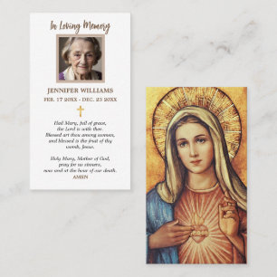 Tarjetas sagradas Virgen María Gracia Tarjetas de 