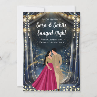 Tarjetas Sangeet Invitaciones digitales para bodas