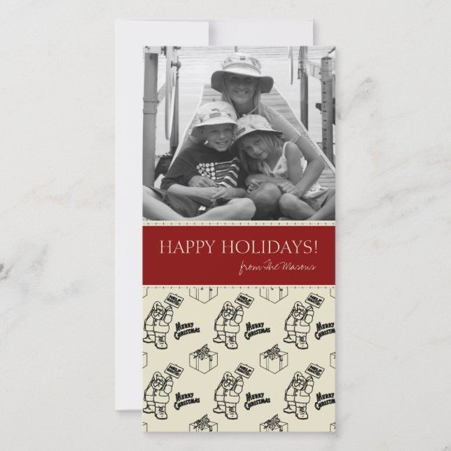 Tarjetas Santa Photo de los navidades (Anverso)