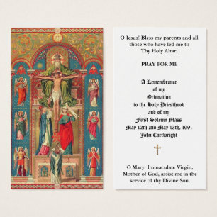TARJETAS SANTAS DE LA ORDENACIÓN TRADICIONAL DEL