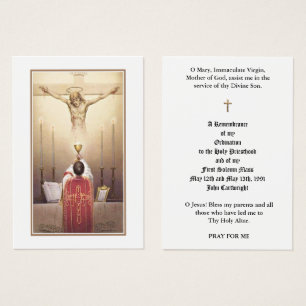 TARJETAS SANTAS DE ORDENACIÓN DE SALUD CATÓLICAS