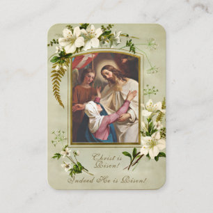 Tarjetas Santas de Resurrección de Pascua Oración 