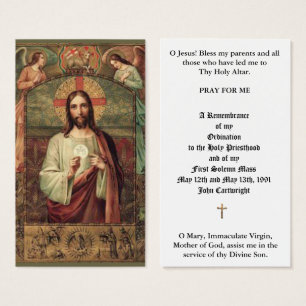 TARJETAS SANTAS DEL ANIVERSARIO DE LA ORDENACIÓN