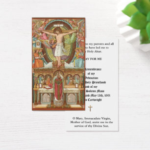 TARJETAS SANTAS DEL ANIVERSARIO DE LA ORDENACIÓN