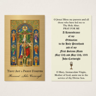 TARJETAS SANTAS DEL ANIVERSARIO DE ORDENACIÓN DE S