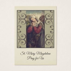 Tarjetas santas del rezo católico de St Mary