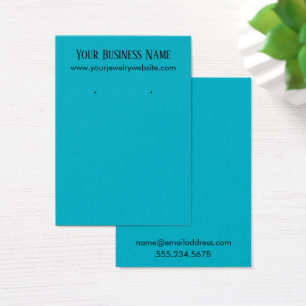 Tarjetas Scuba Blue Earring Holding Display