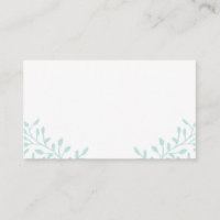 Tarjetas Secret Garden Wedding Place 100 pk - Mint